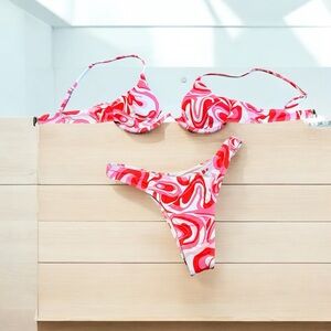 Vibrant Swirl Bikini Set